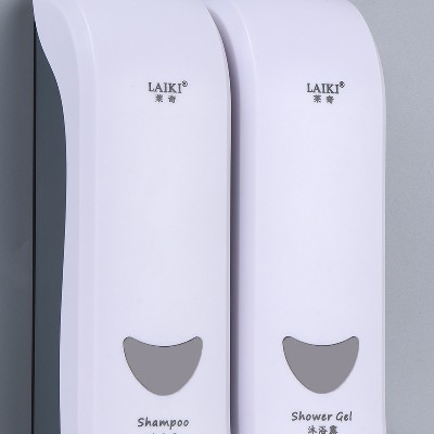 Hotel hotel double-headed hotel soap dispenser household 300ml manual press hanging wall-mounted bathroom soap dispenser