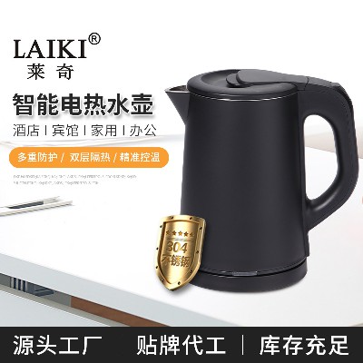 Wholesale hotel 304 stainless steel electric kettle one piece on behalf of the thickened thermal insulation kettle household teapot