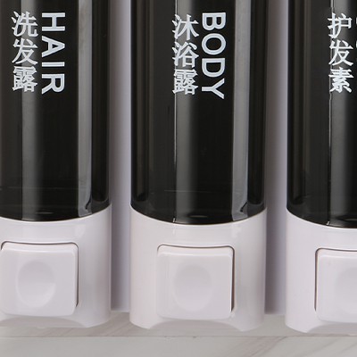 按压酒店皂液器 学校卫生间挂壁式三头浴室皂液器 起皂器工厂批发