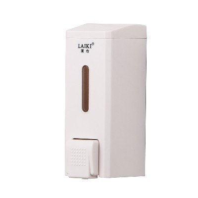 卫生间双头酒店皂液器 手动塑料壁挂式皂液器 民宿公寓浴室皂液器