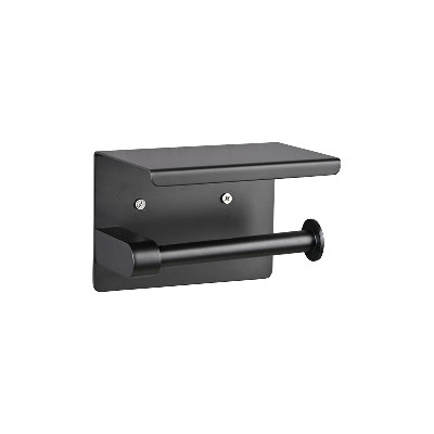 Manufacturer wholesale toilet roll paper holder 304 stainless steel wall mounted tissue holder, mobile phone storage rack, bathroom storage rack