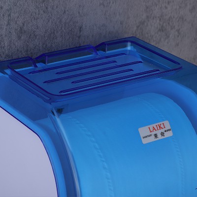 卫生间浴室卷纸盒防水塑料打钉纸巾盒厕所用小卷纸架