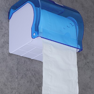 卫生间浴室卷纸盒防水塑料打钉纸巾盒厕所用小卷纸架